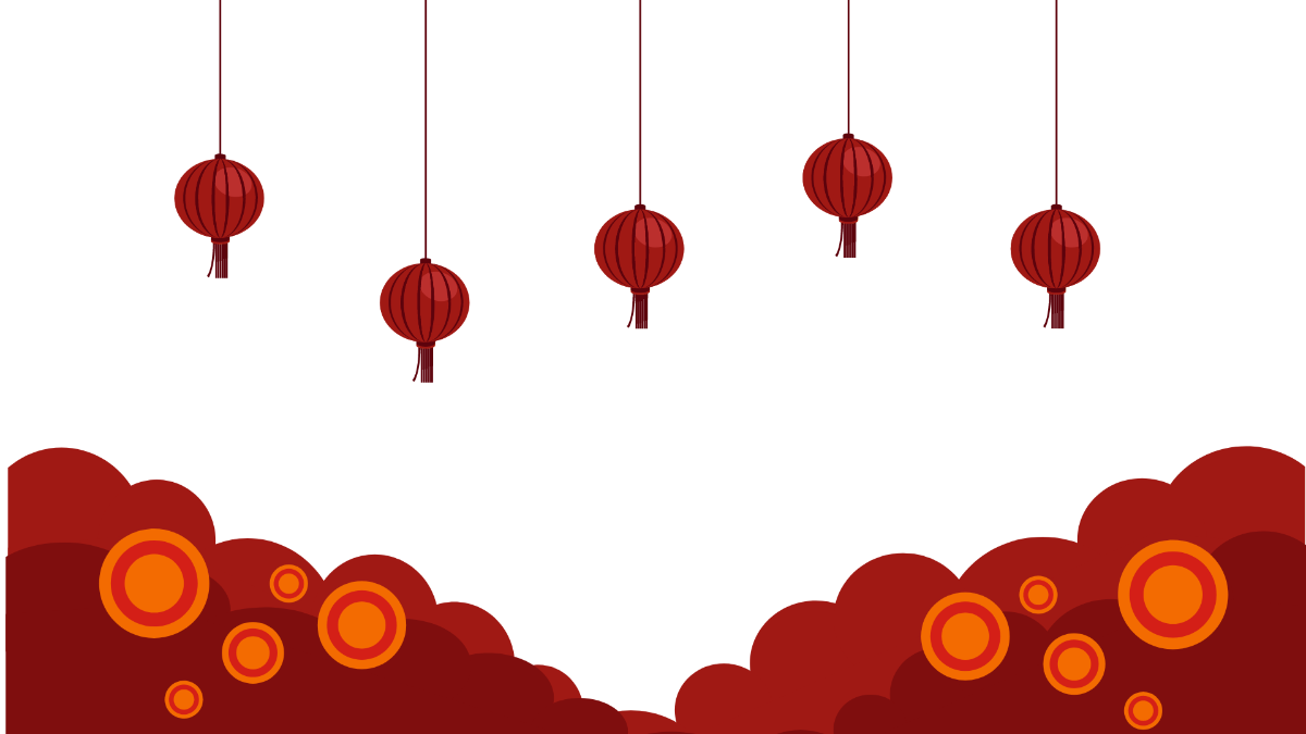 Chinese New Year Transparent Background Template