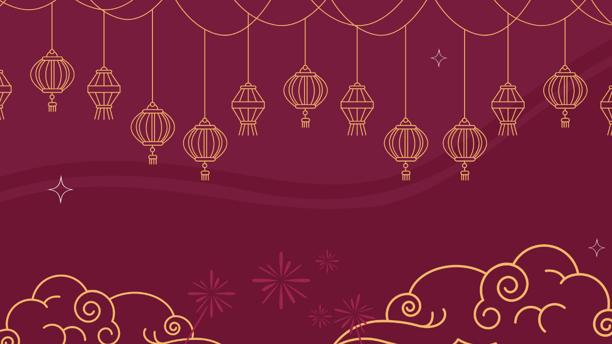 Chinese New Year Drawing Background Template