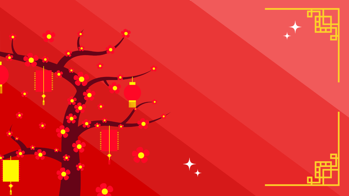 Chinese New Year Gradient Background Template