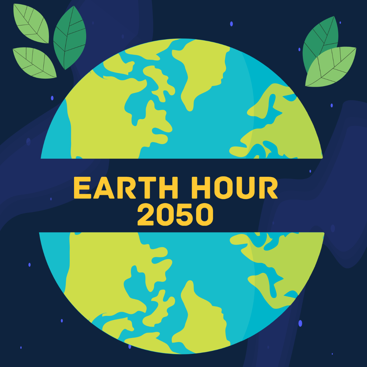 Earth Hour Logo Vector Template