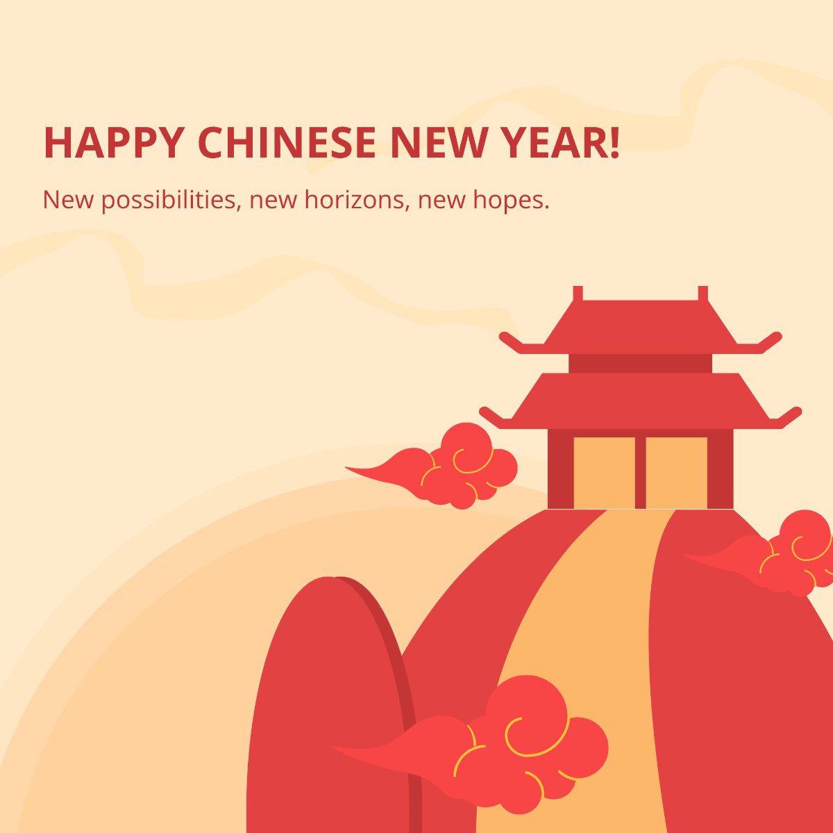 Chinese New Year Whatsapp Posting Template