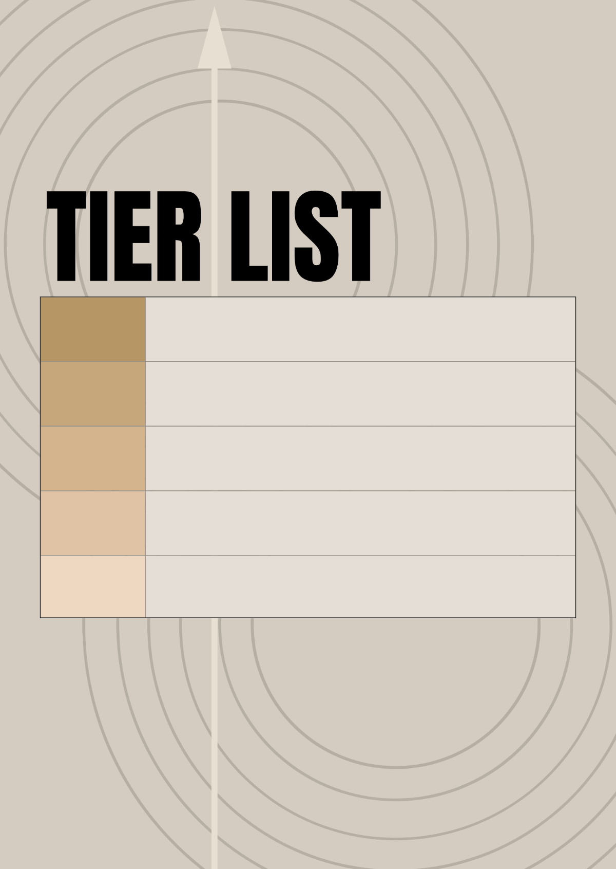 Blank Tier List