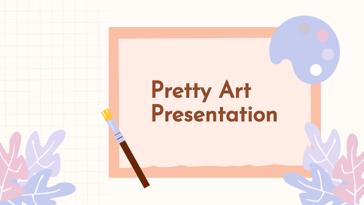 Pretty Art Presentation Template