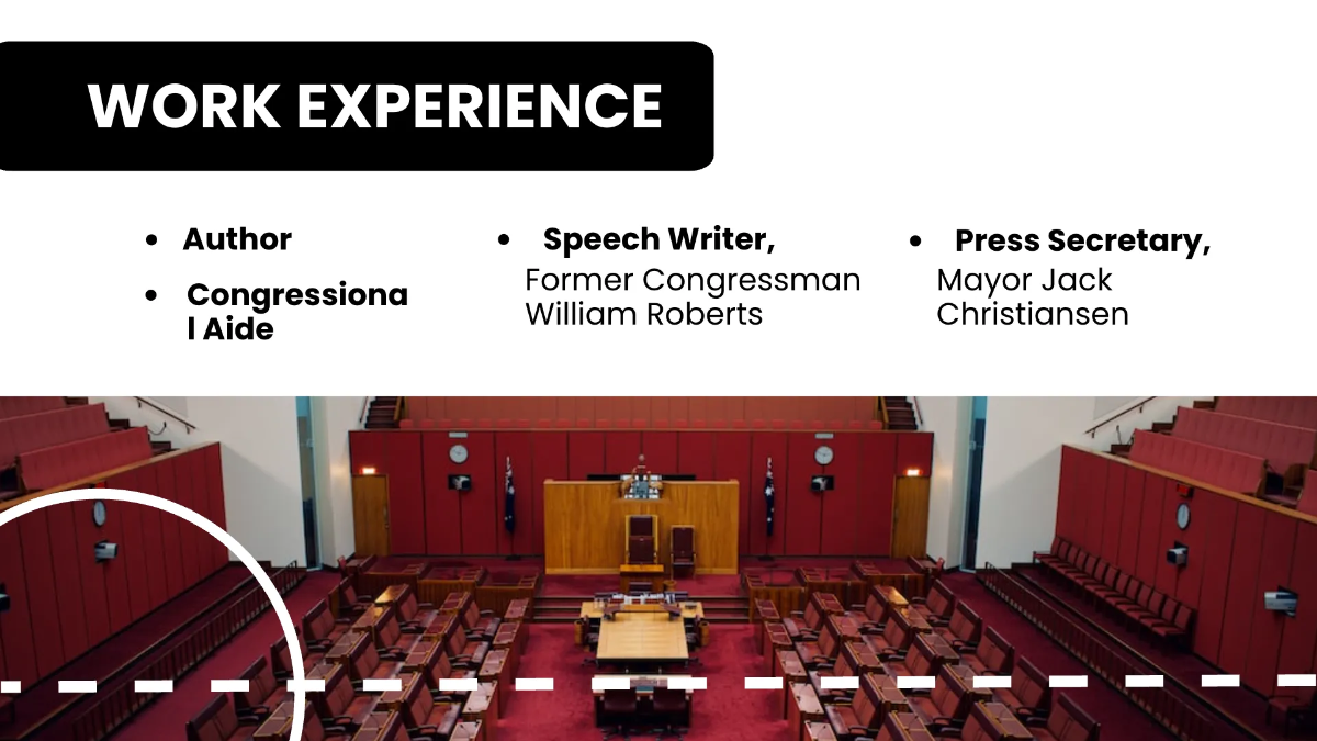 Free Political Scientist CV Presentation Template to Edit Online