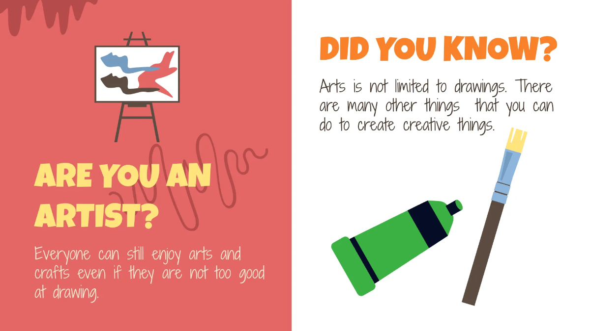 Free Fun Art Presentation Template to Edit Online