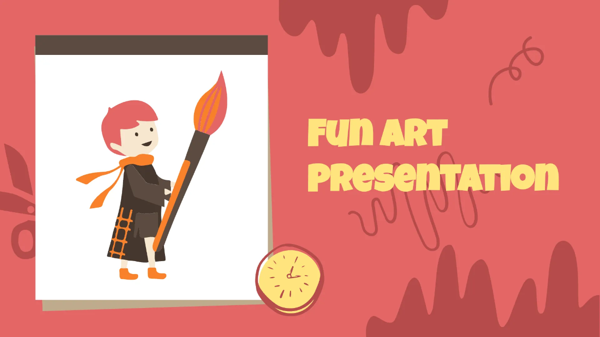 Free Fun Art Presentation Template to Edit Online