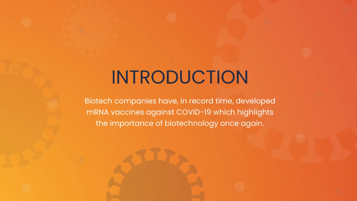 Free Biotechnology Institute Training Center Presentation Template to Edit Online