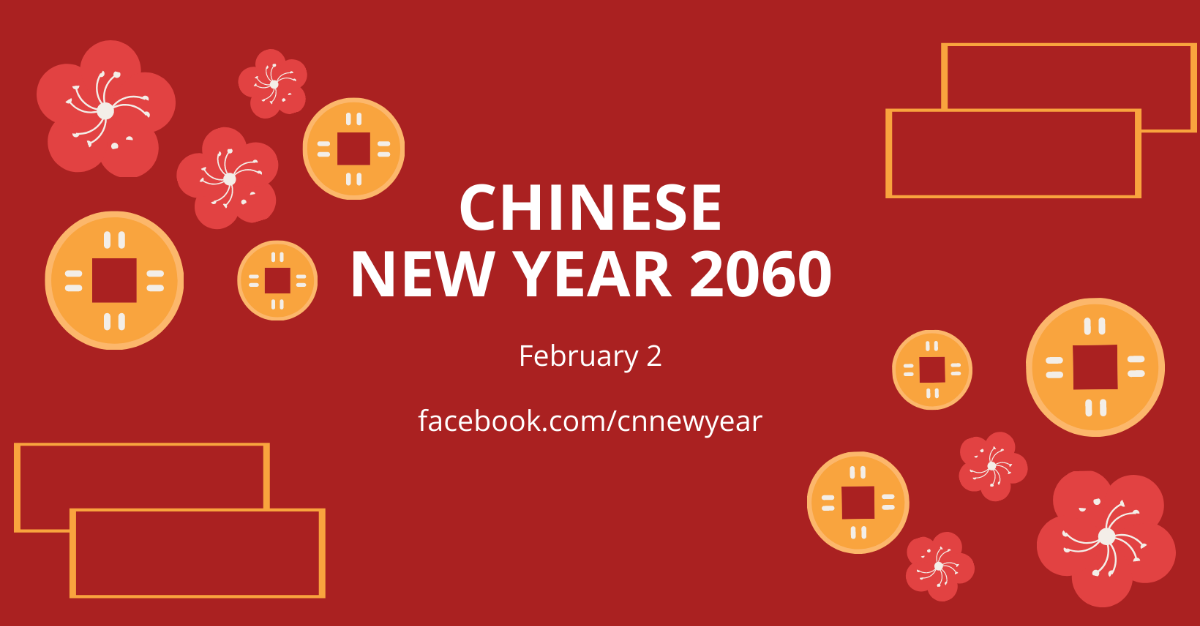 Chinese New Year Facebook Cover Banner Template