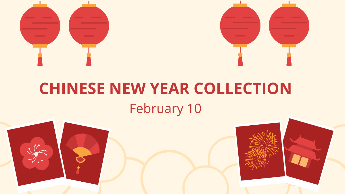 Chinese New Year Photo Banner Template