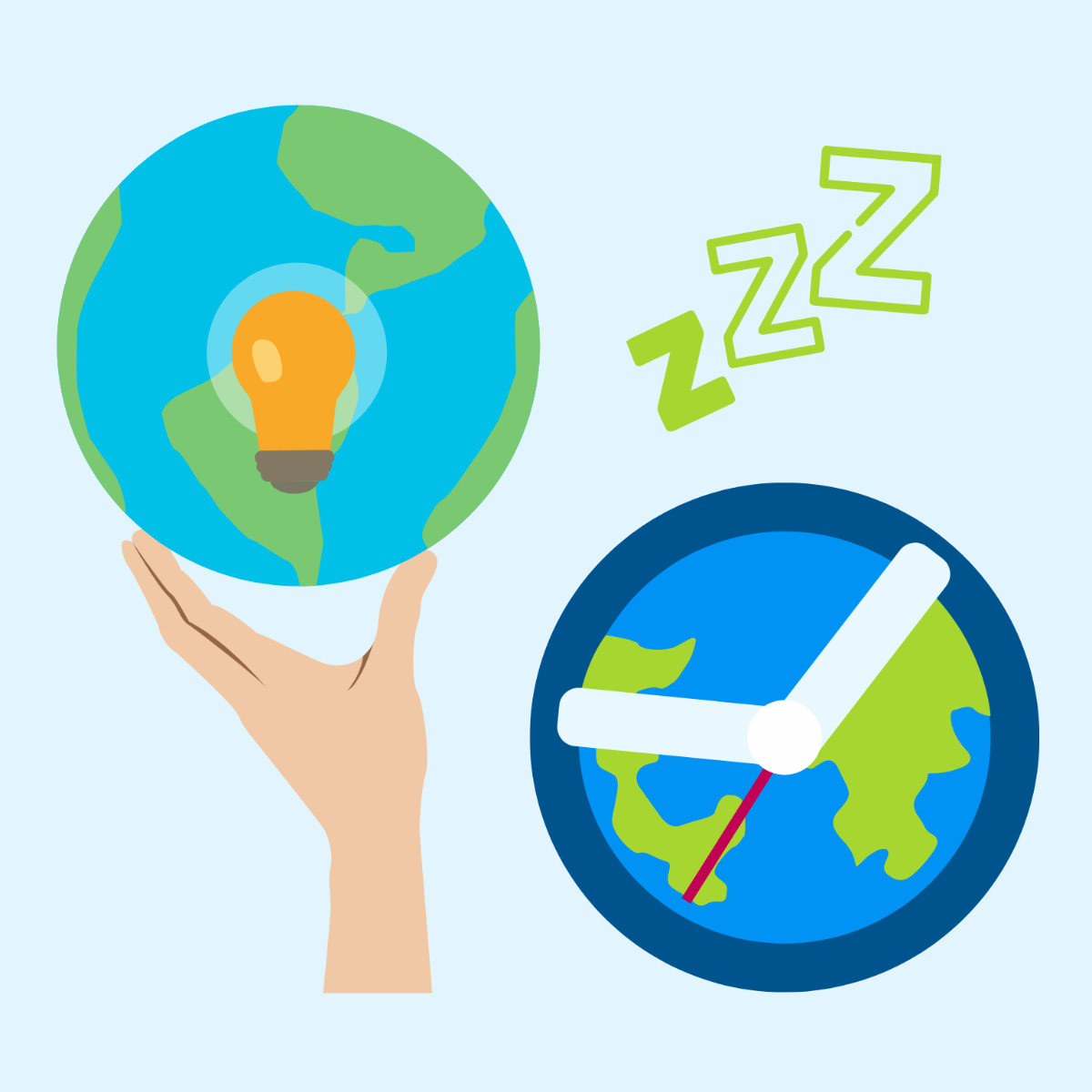 Earth Hour Design Clipart Template