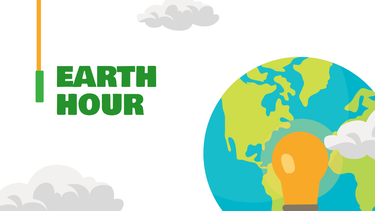 Earth Hour Transparent Background Template