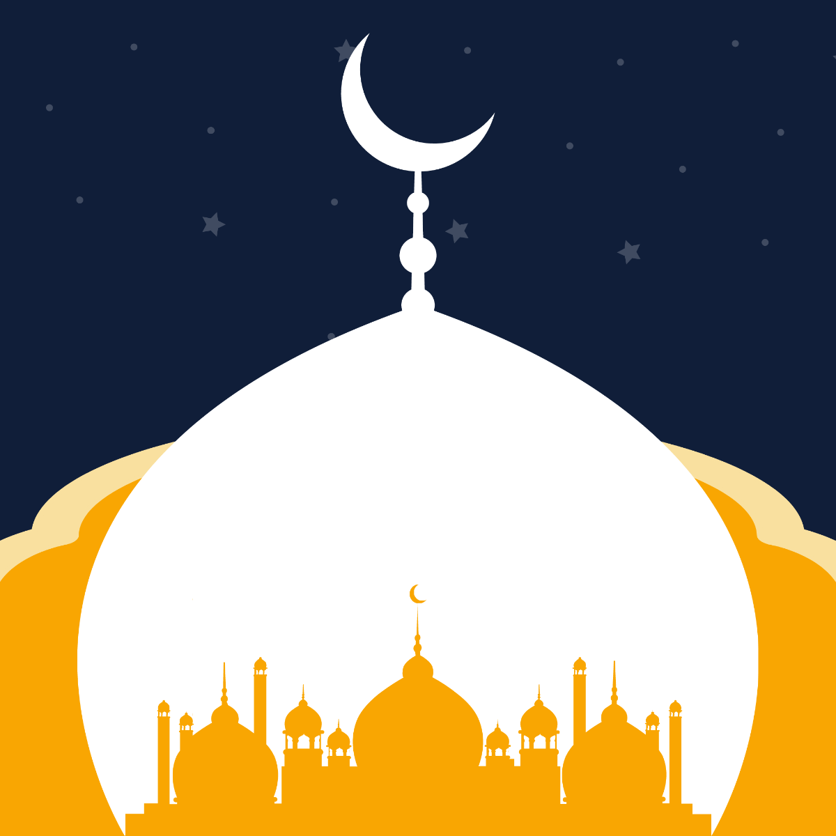 Happy Eid al-Adha Illustration Template