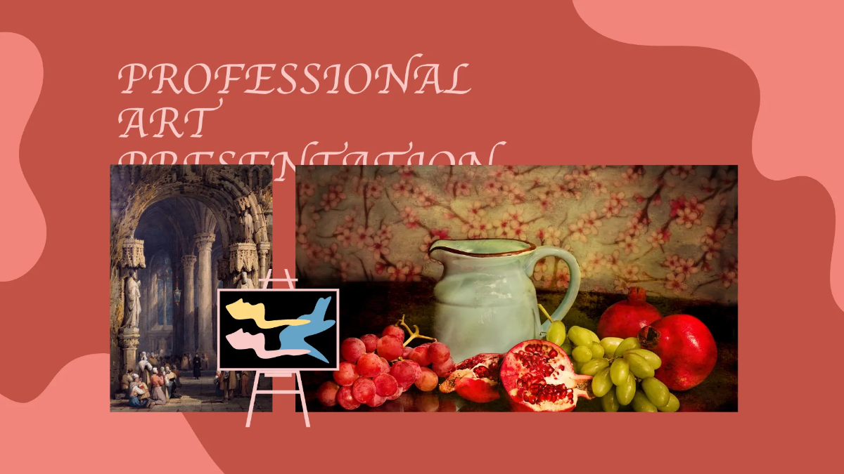 Free Professional Art Presentation Template to Edit Online