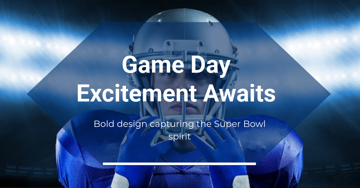 Free Super Bowl Blog Banner Template to Edit Online