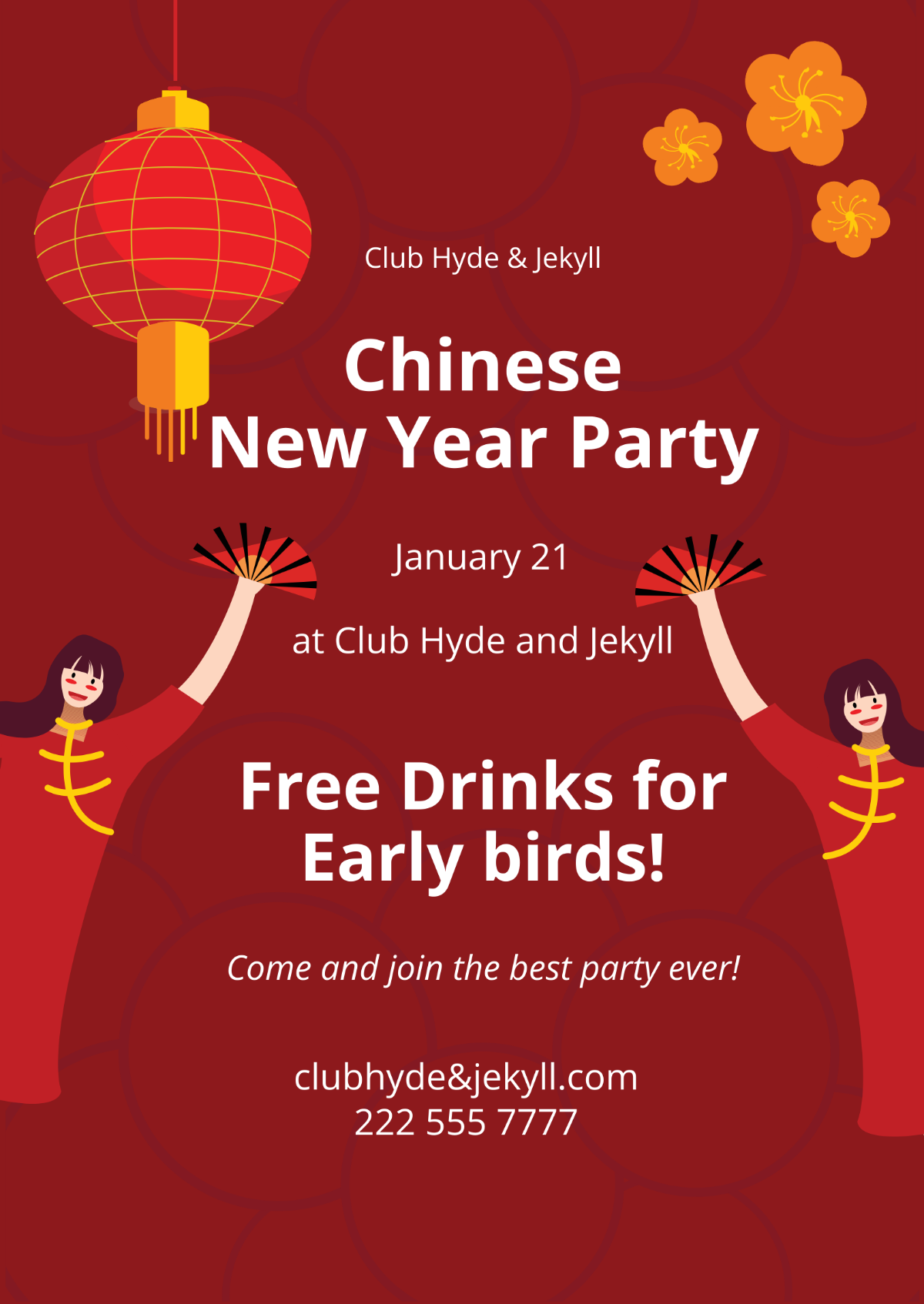 Chinese New Year Flyer Template - Edit Online & Download