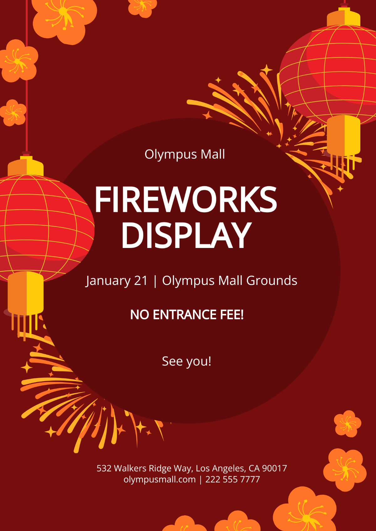 Chinese New Year Event Flyer Template