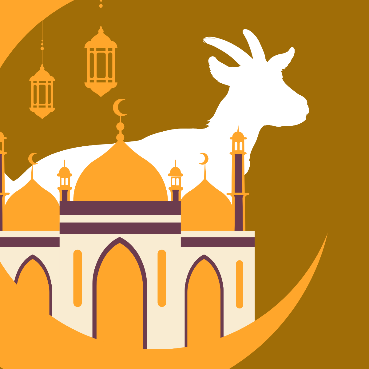 Eid al-Adha Day Vector Template