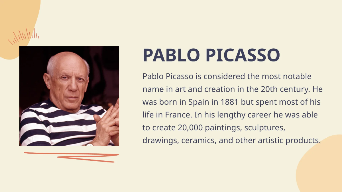 Free Modern Art Presentation Template to Edit Online