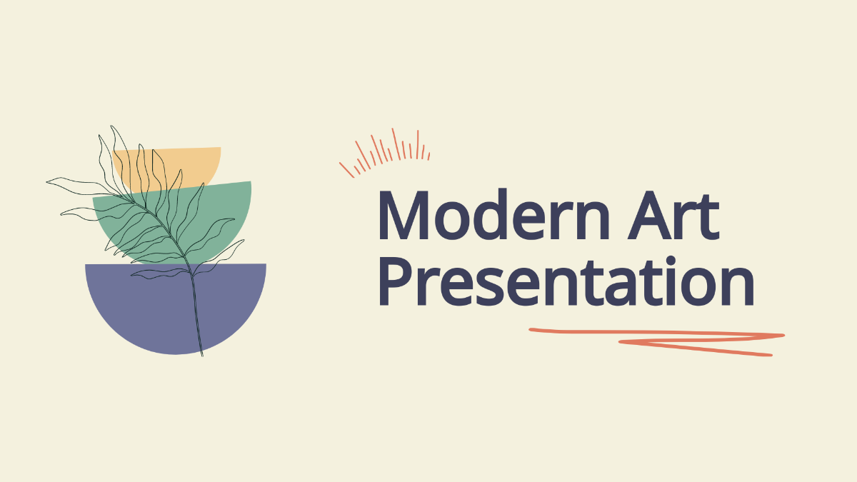 Modern Art Presentation Template