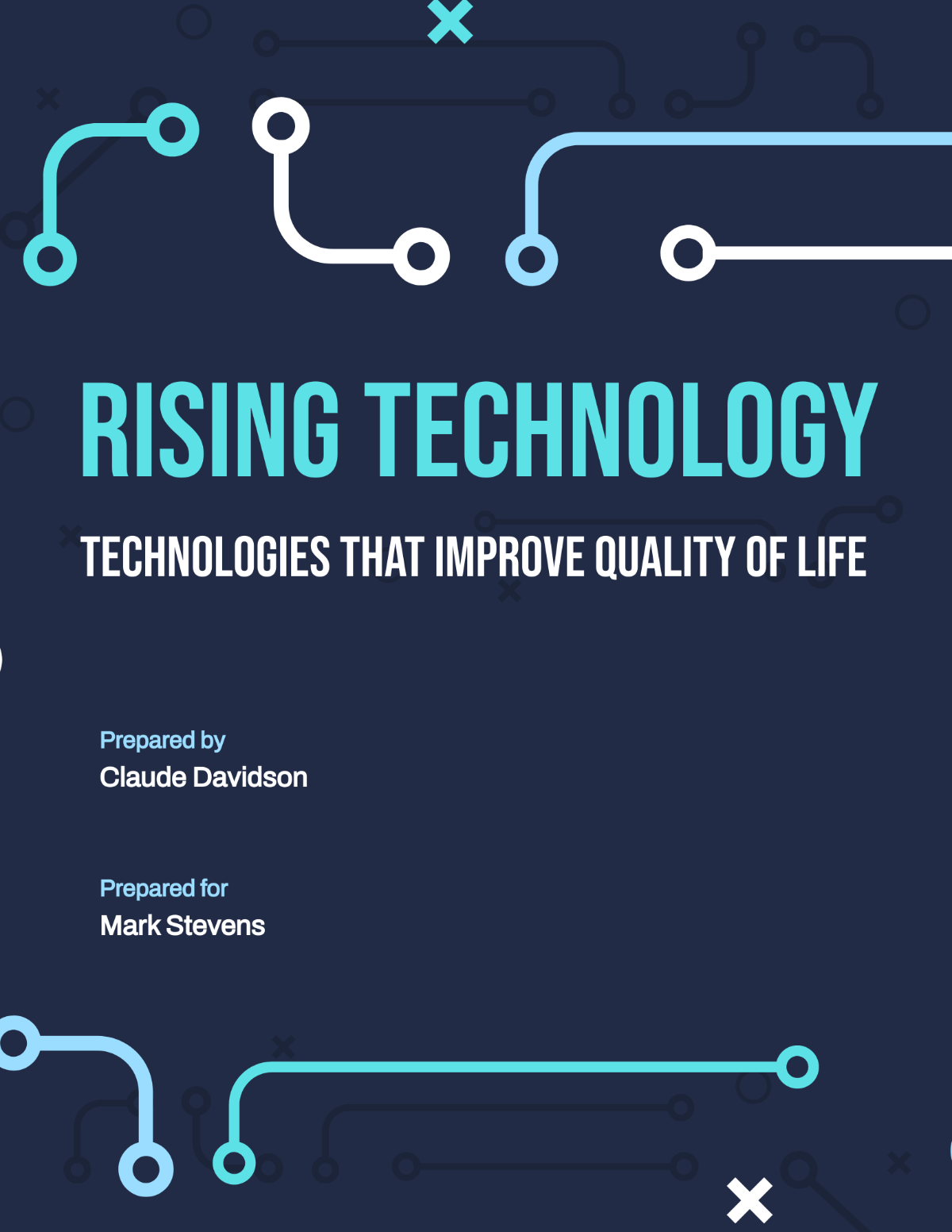 Technology Cover Page Template