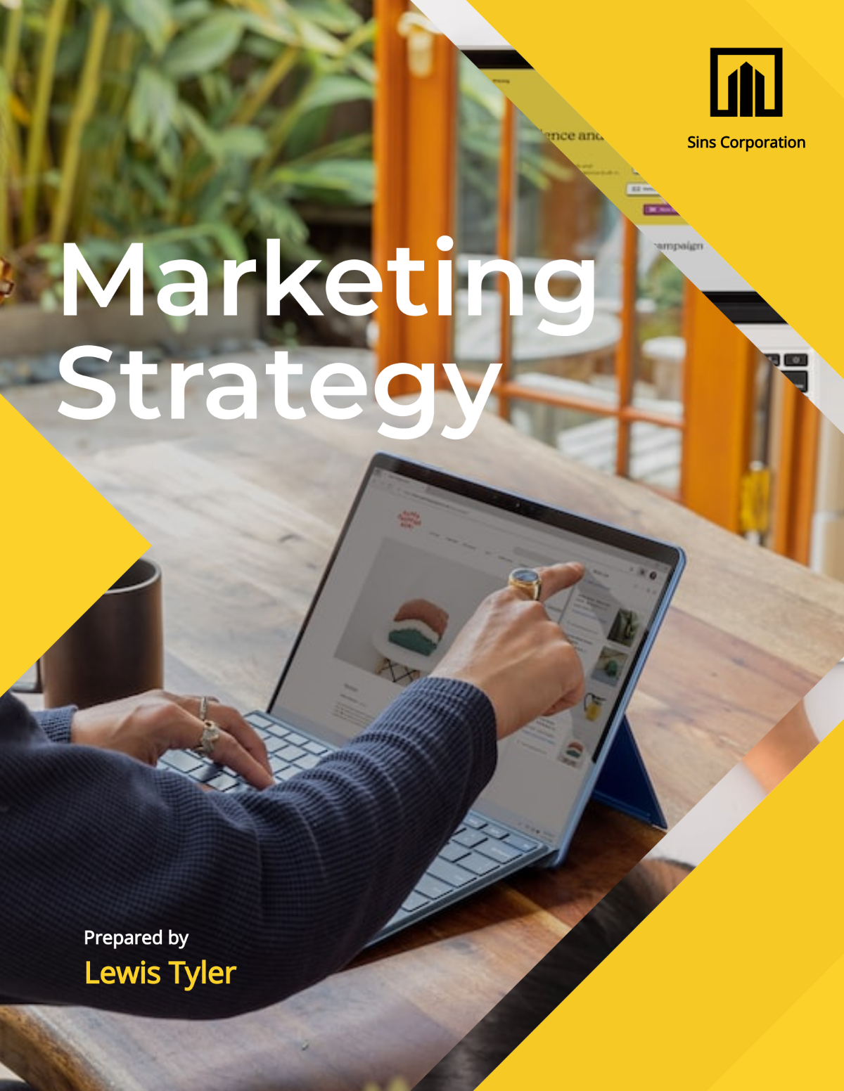 Marketing Cover Page Template
