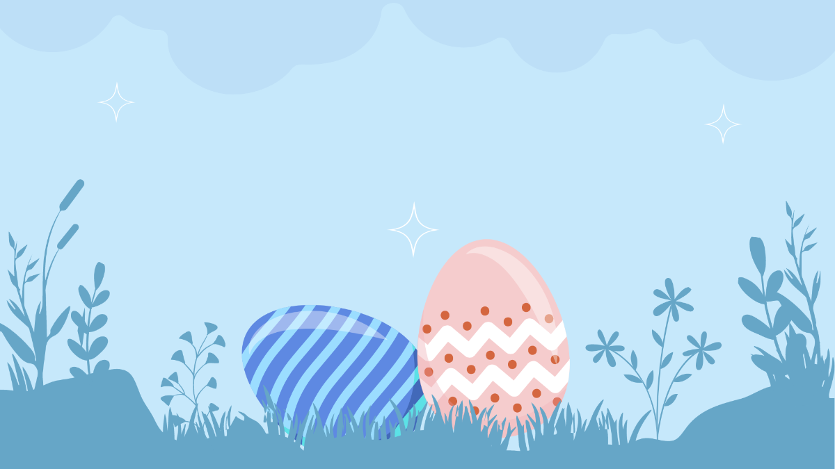 Easter Vector Background Template