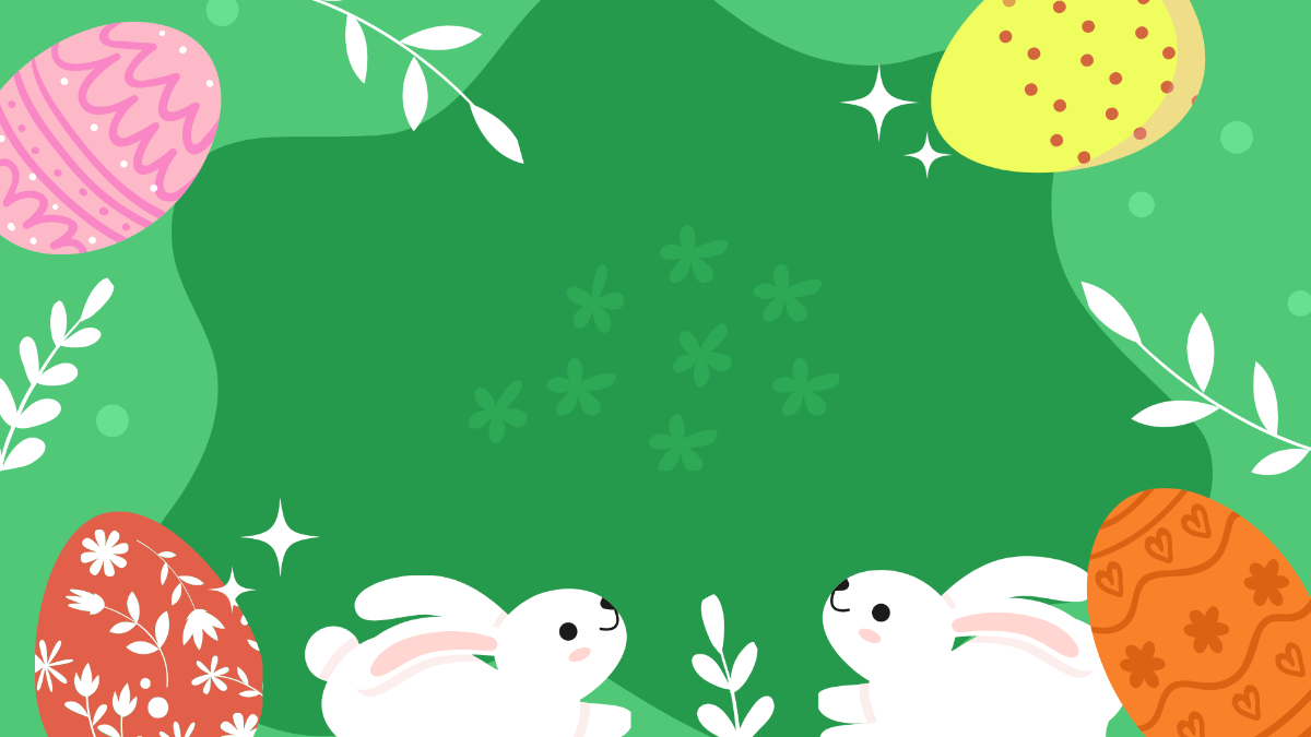 Free Easter Zoom Background Template