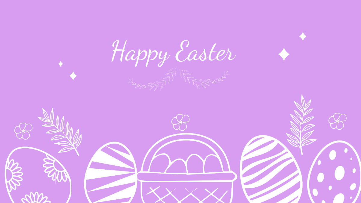 Free Happy Easter Background Template