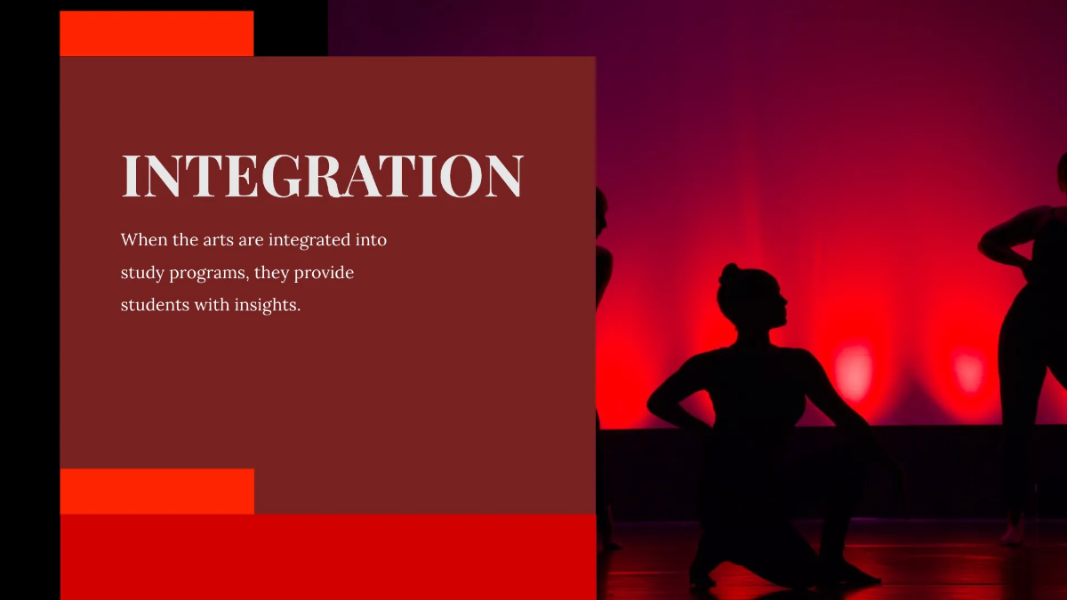 Free Performing Arts Center Presentation Template to Edit Online