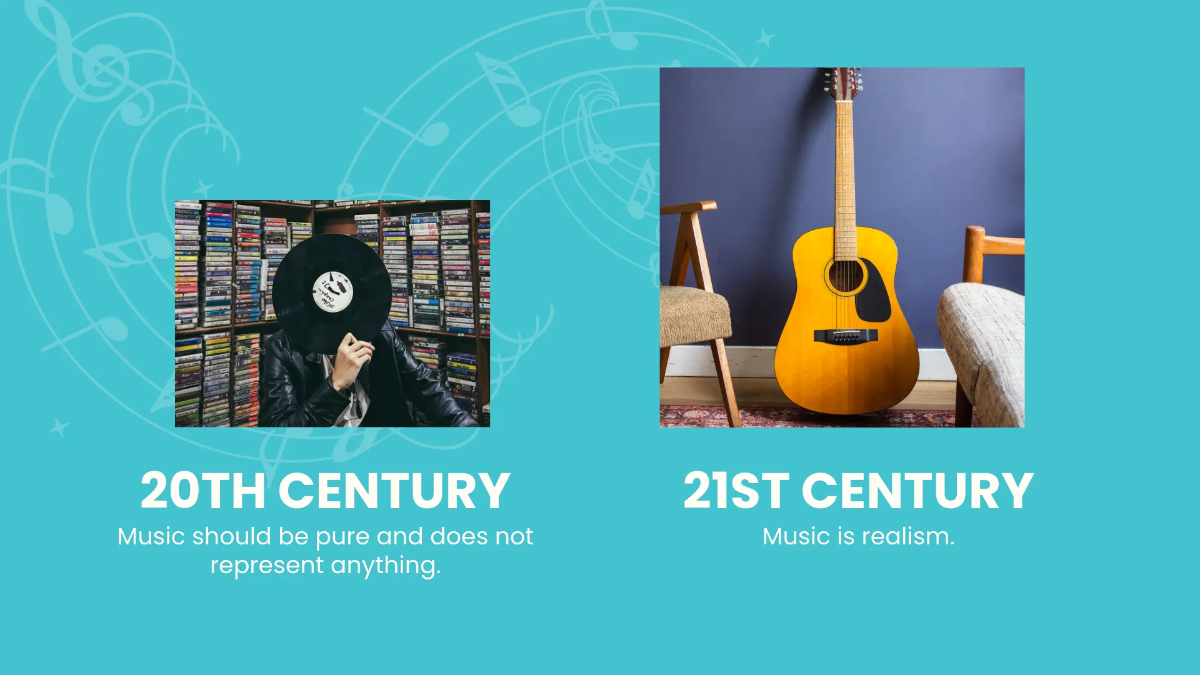 Free Aesthetic Music Presentation Template to Edit Online