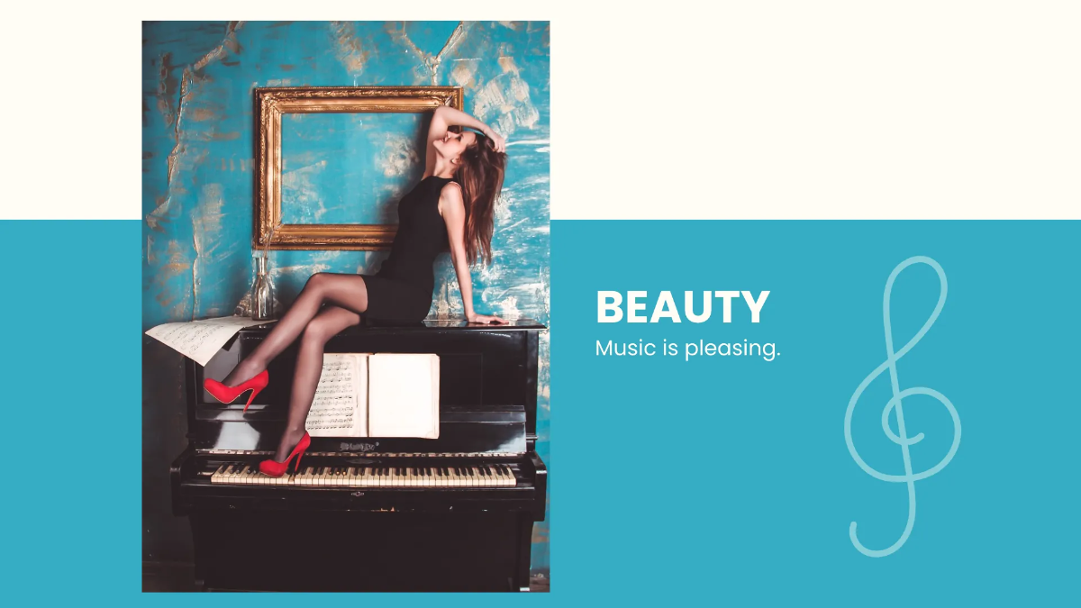 Free Aesthetic Music Presentation Template to Edit Online