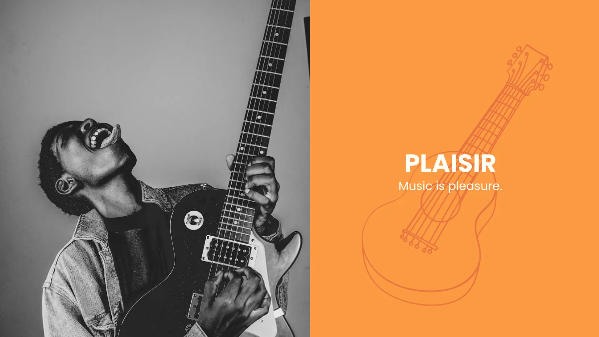 Free Aesthetic Music Presentation Template to Edit Online