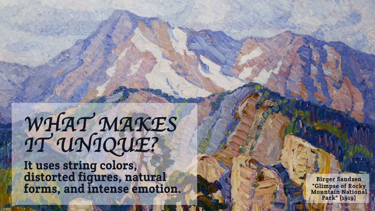 Free Expressionist Art Workshop Presentation Template to Edit Online