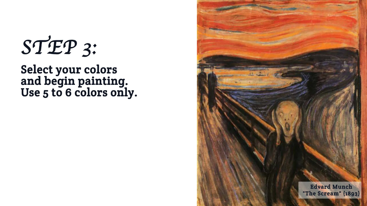 Free Expressionist Art Workshop Presentation Template to Edit Online