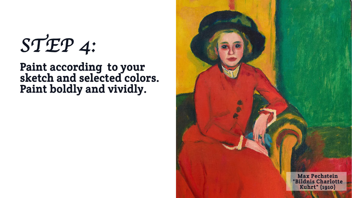 Free Expressionist Art Workshop Presentation Template to Edit Online