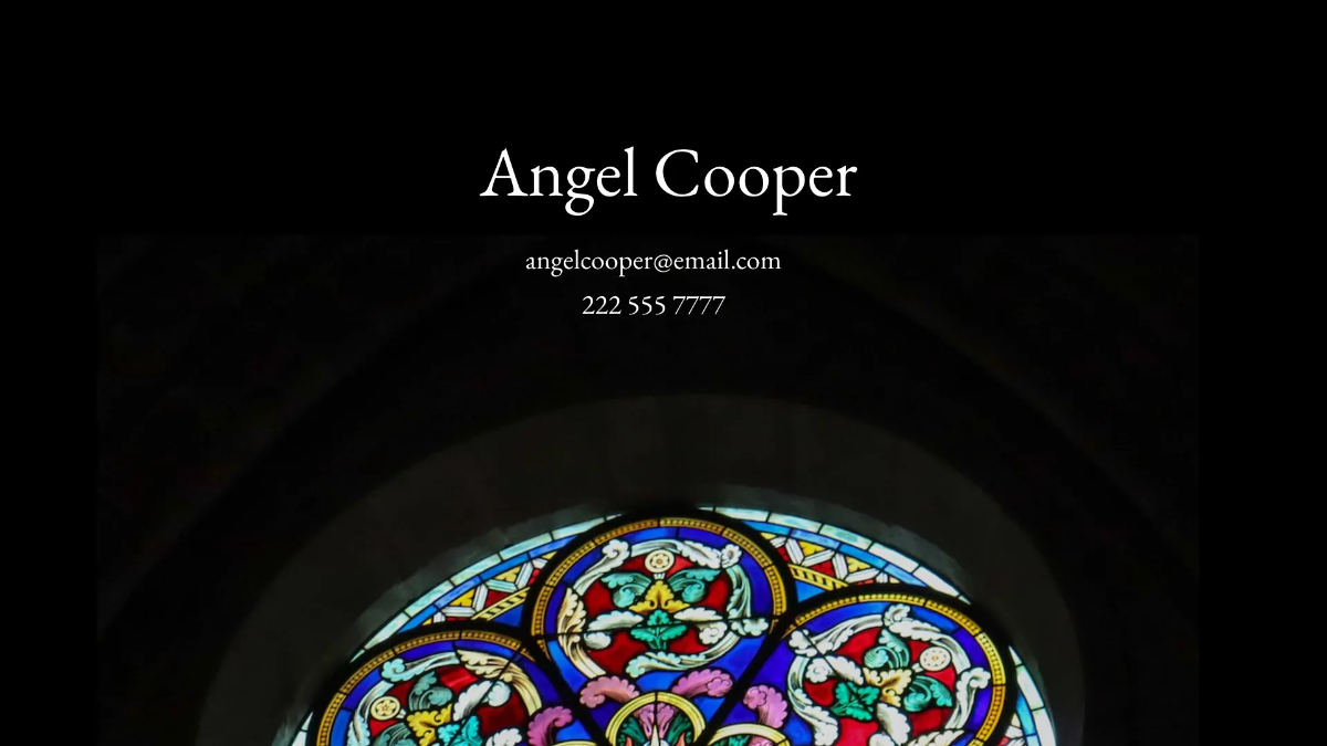 Free Glass Arts Technician Presentation Template to Edit Online