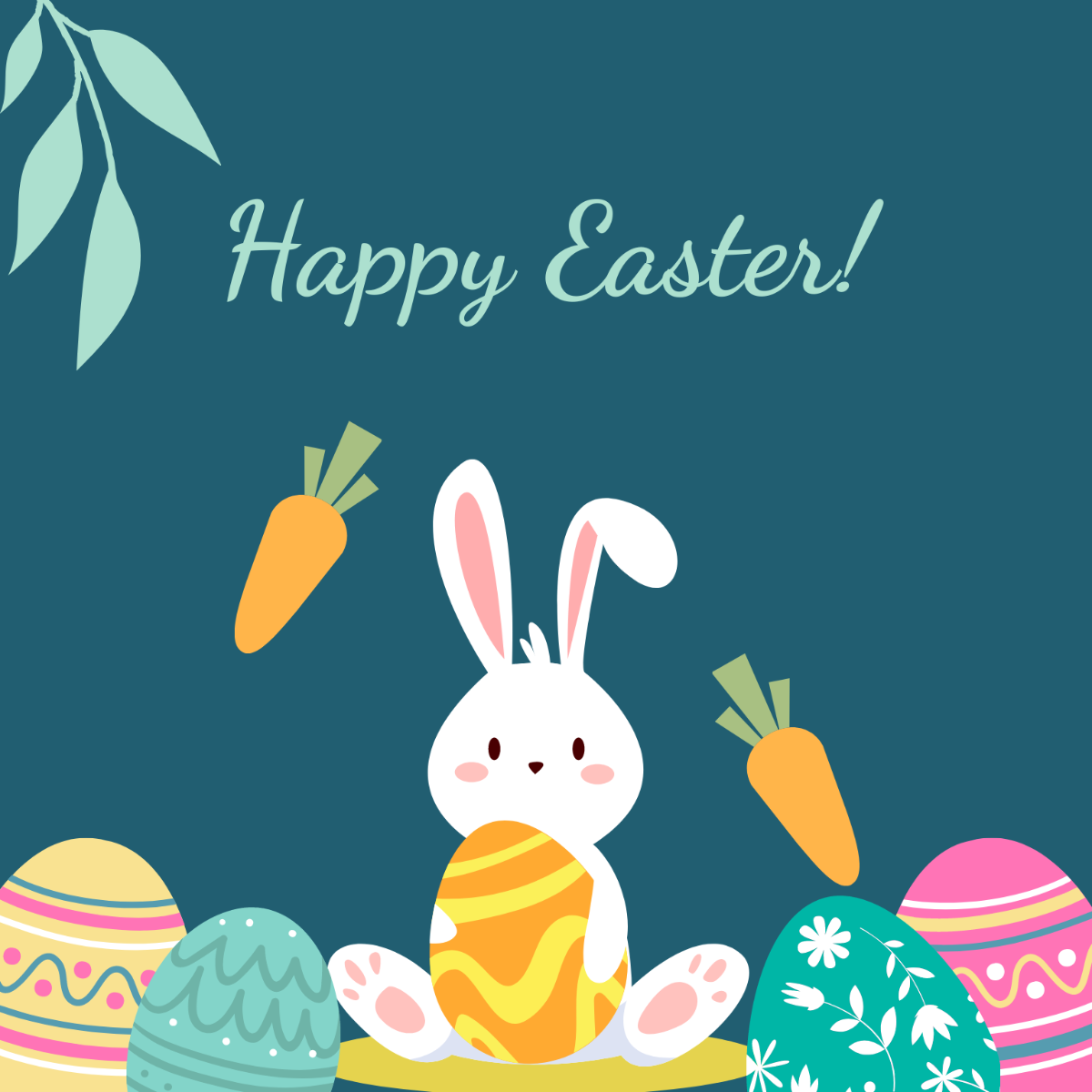 Easter Graphic Vector Template