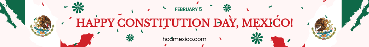Mexico Constitution Day Website Banner Template