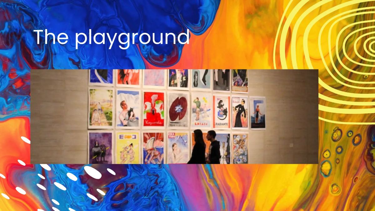 Free One Line Artist Portfolio Presentation Template to Edit Online