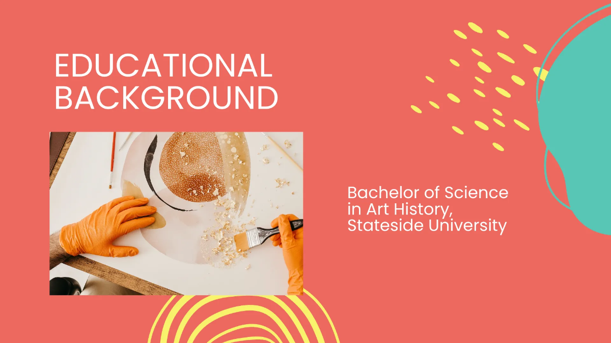 Free One Line Artist Portfolio Presentation Template to Edit Online