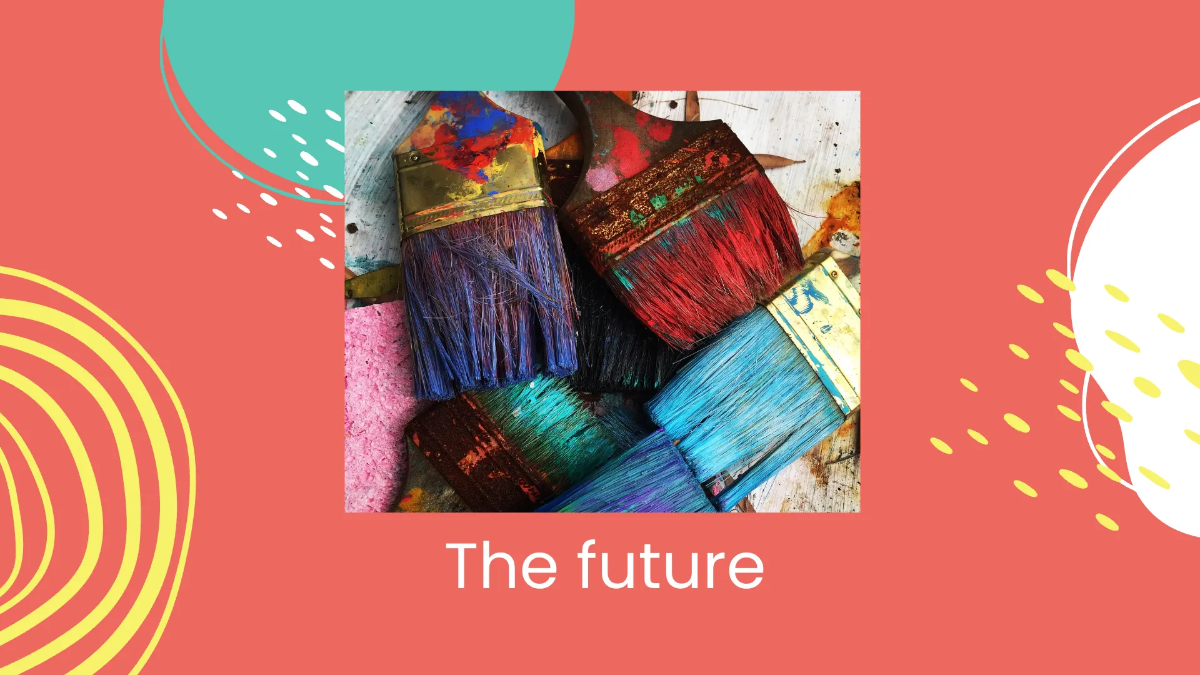 Free One Line Artist Portfolio Presentation Template to Edit Online