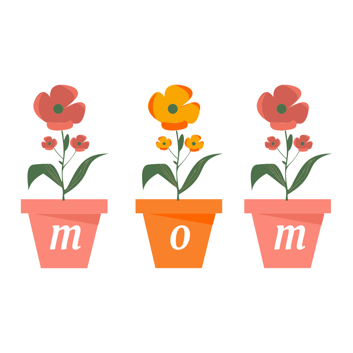 Transparent Mother's Day Clipart Template