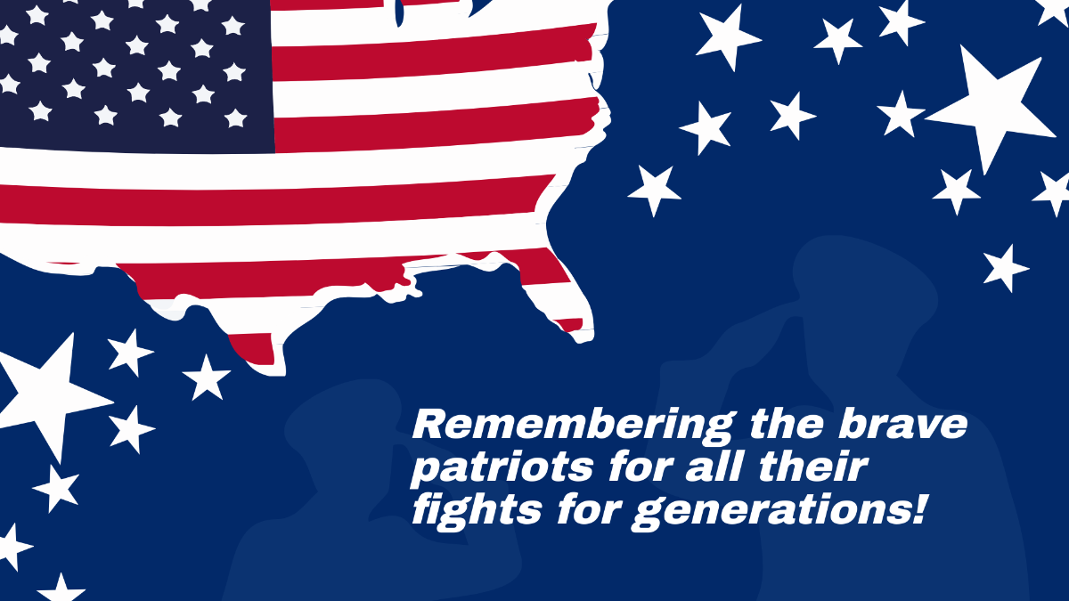 Patriots' Day Greeting Card Background Template