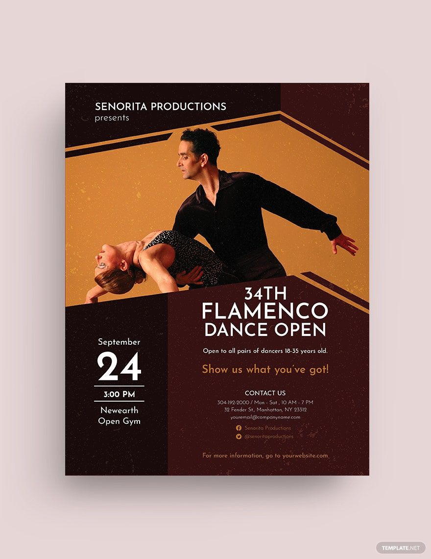 Flamenco Flyer Template
