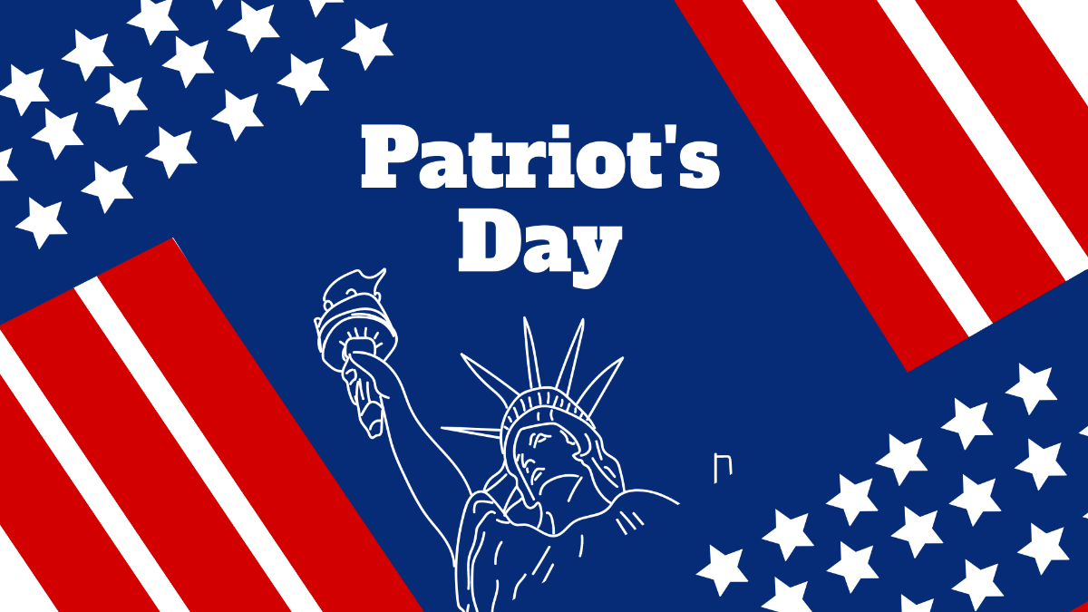 Patriots' Day Abstract Background Template