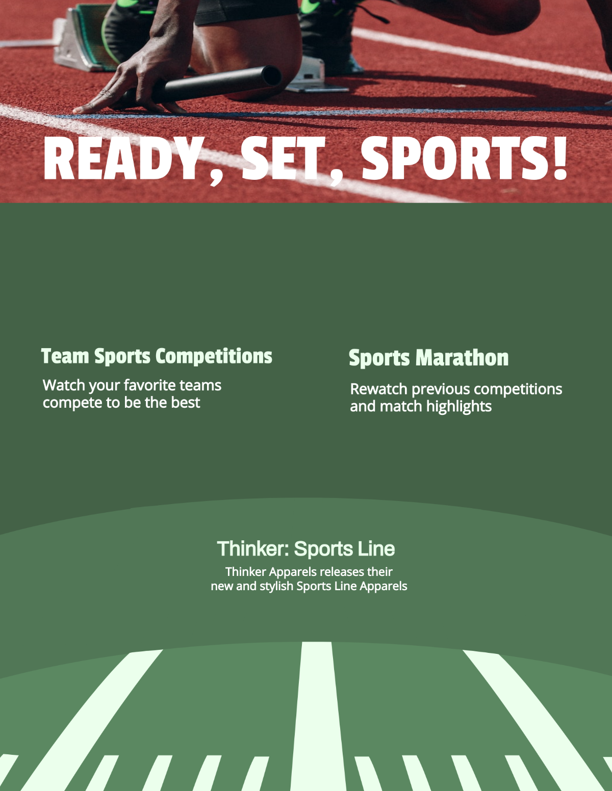 Sports Cover Page Template