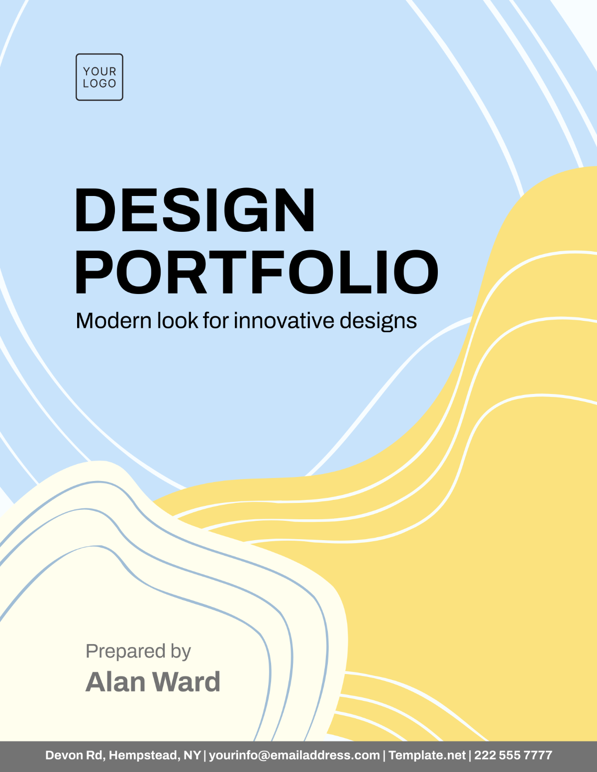 Ceative Portfolio Cover Page Template - Edit Online & Download