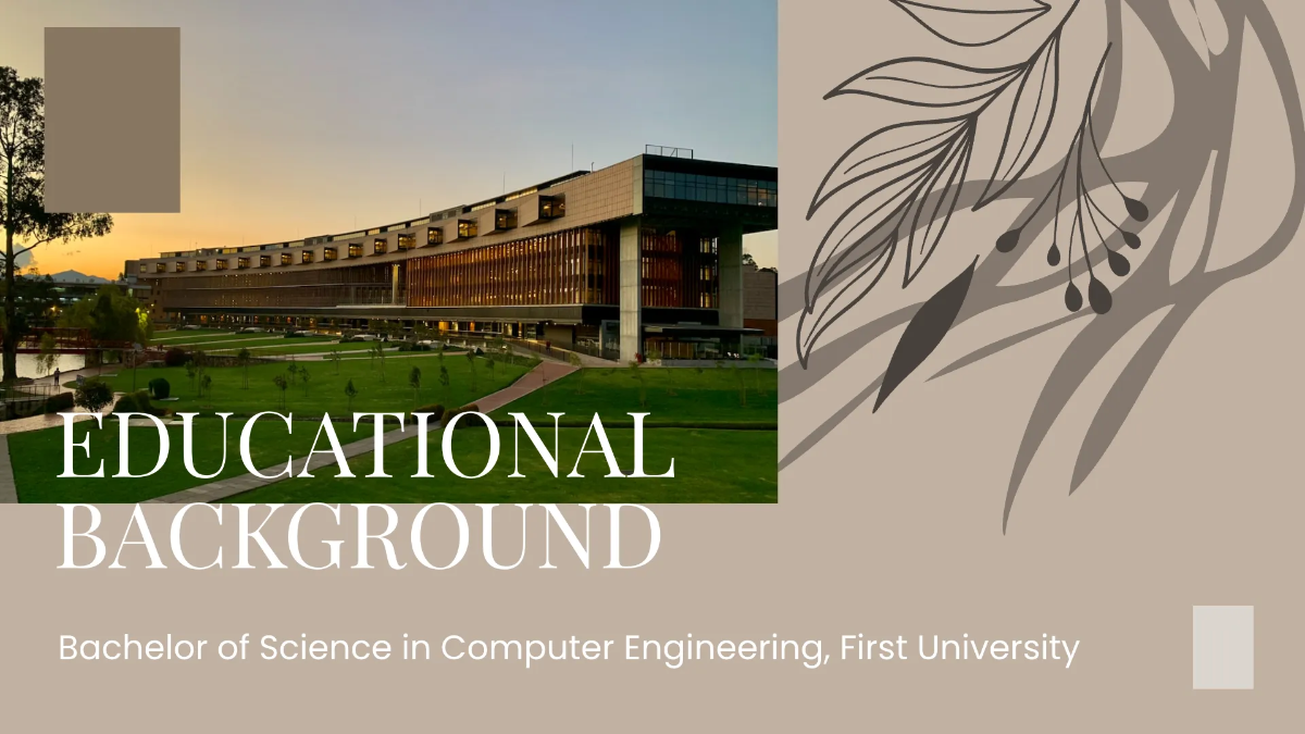 Free NFT Artist Portfolio Presentation Template to Edit Online