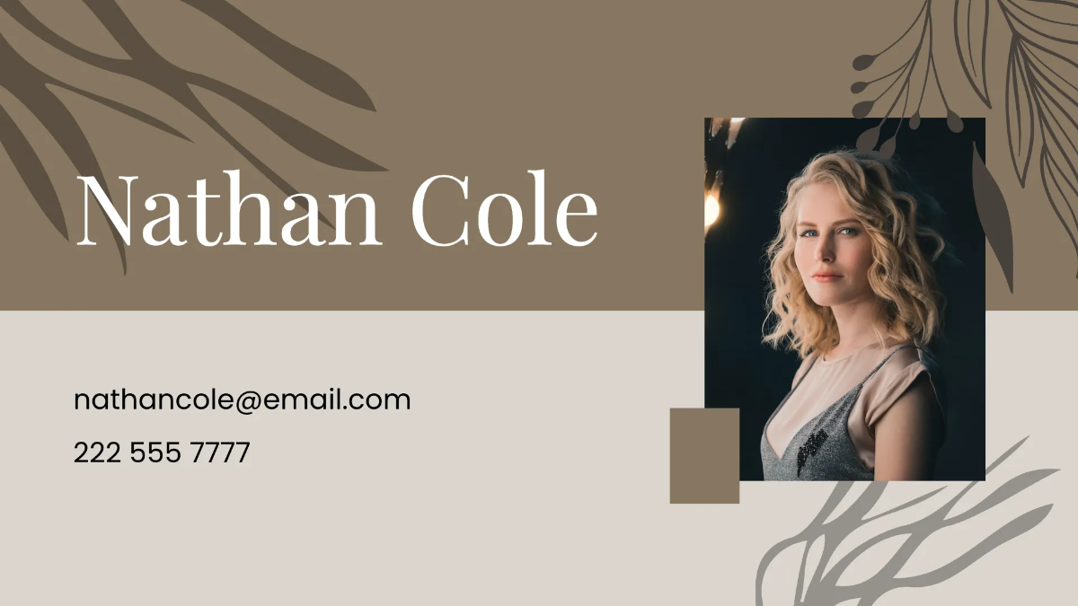 Free NFT Artist Portfolio Presentation Template to Edit Online