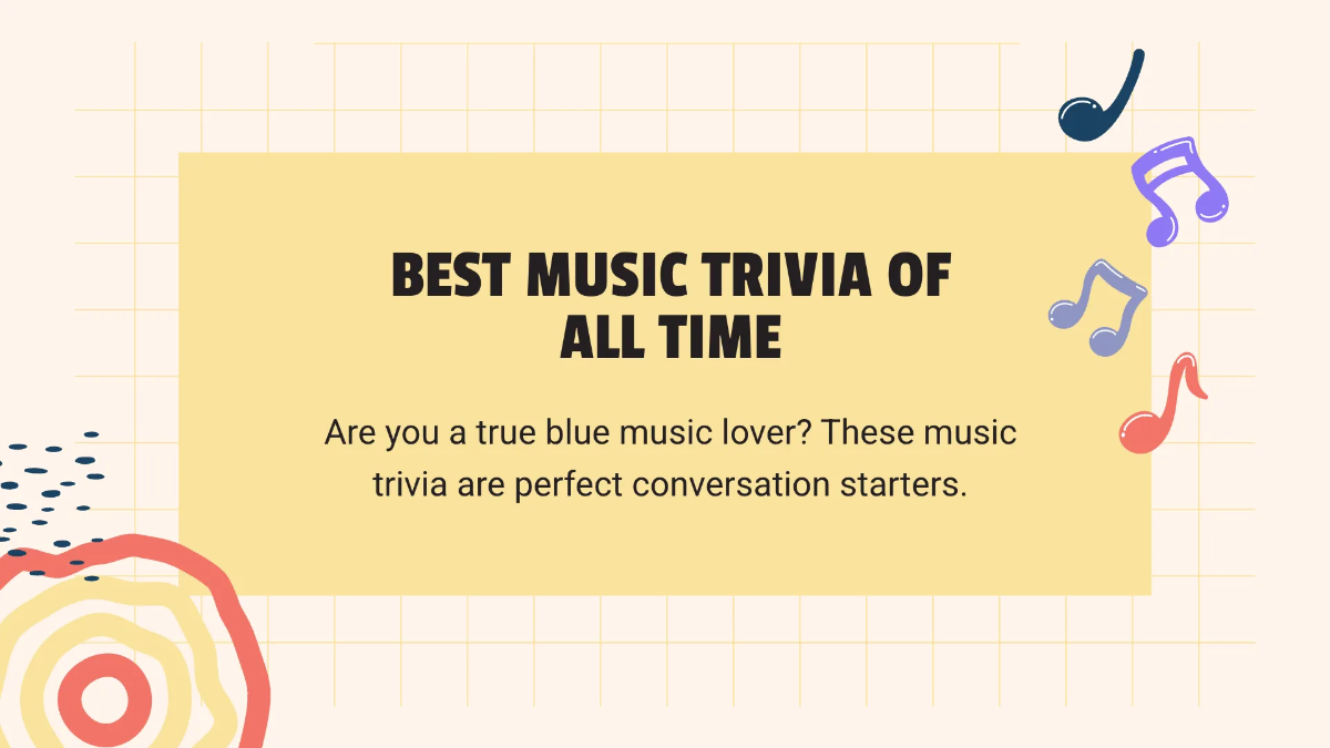 Free Cool Music Presentation Template to Edit Online